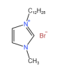 1-十二烷基-3-甲基咪唑溴鹽結(jié)構(gòu)式
